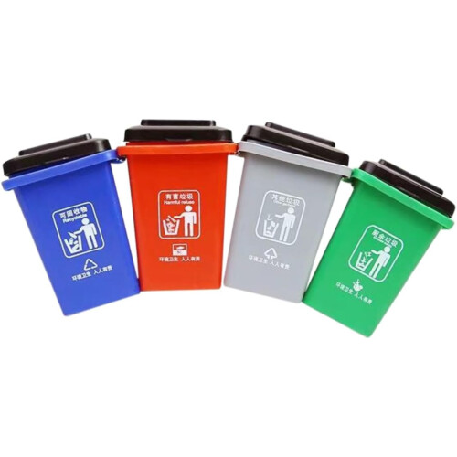 1 Set Trash Can Teaching Early Education Vehicles Garbage Trash Cans