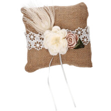 Elegant Rustic Pillow Lace Flower Engagement Prop Wedding Holder Wedding Decoration