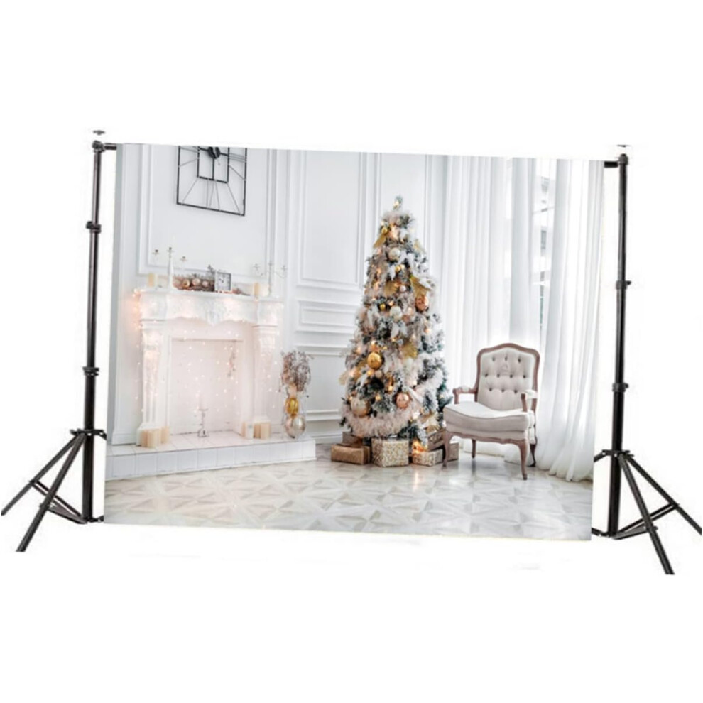 Merry Christmas Background Wall 5X3ft Photo Backdrop Christmas Tree Sticky For Holiday Photography 6426217897457