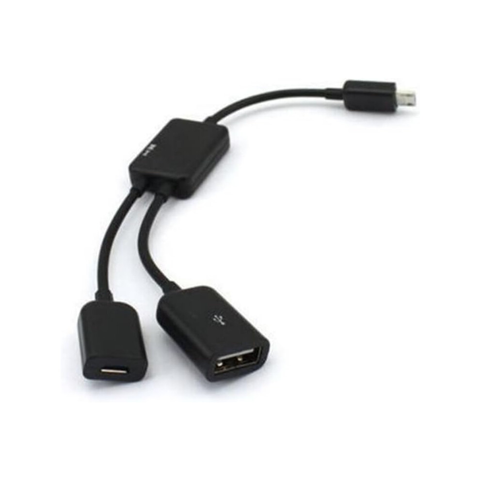 Otg Power Cable Otg Cable Converter With Usb Power Sturdy Construction For Smartphones Tablets Data 6426217890298