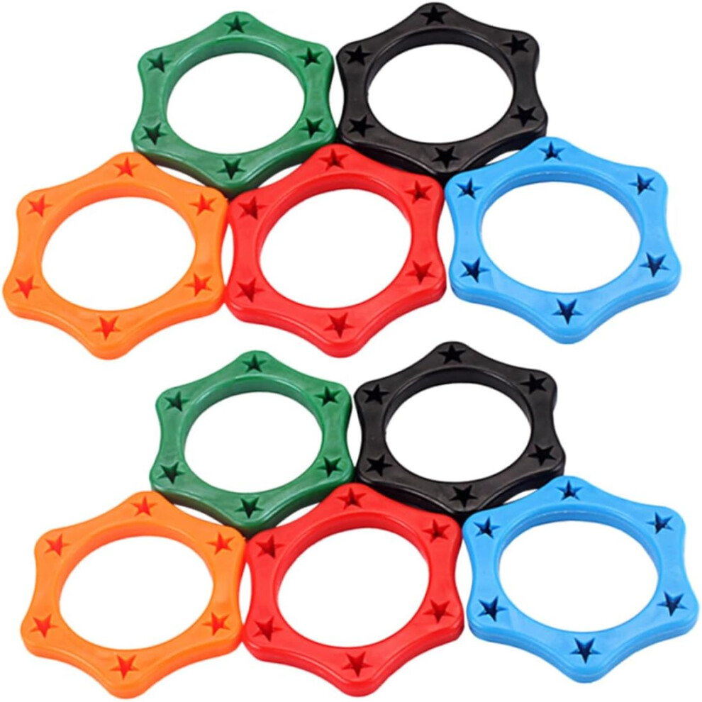 10Pcs Hexagonal Microphone Skid Ring Non Slip Shockproof Design For Ktv Karaoke Interviews 6426217881531