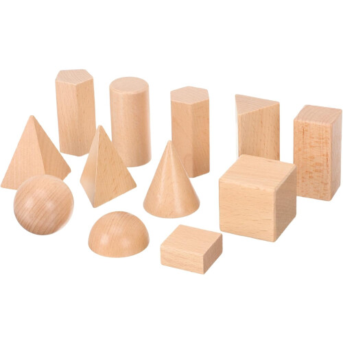 12pcs Geometry Model Classroom Math Games Blocks School Number Mini Tools