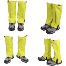 Hiking Leg Gaiter Waterproof Outdoor Legging Gaiters Snow Legging for Walking Climbing Size s Green Breathable Oxford Cloth