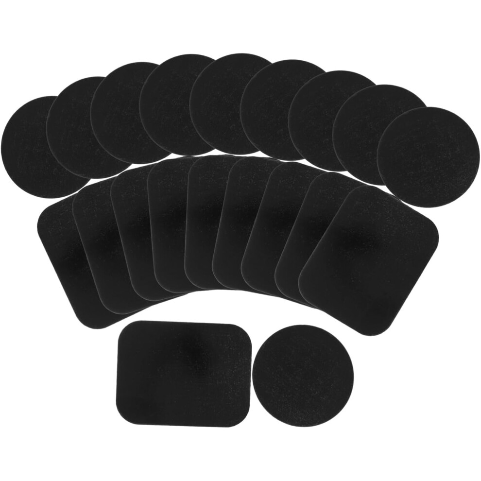 20Pcs Magnetic Car Mount Plates With Adhesive Stickers For Cellphone Magnetic Phone Stickers Black 6426217802260