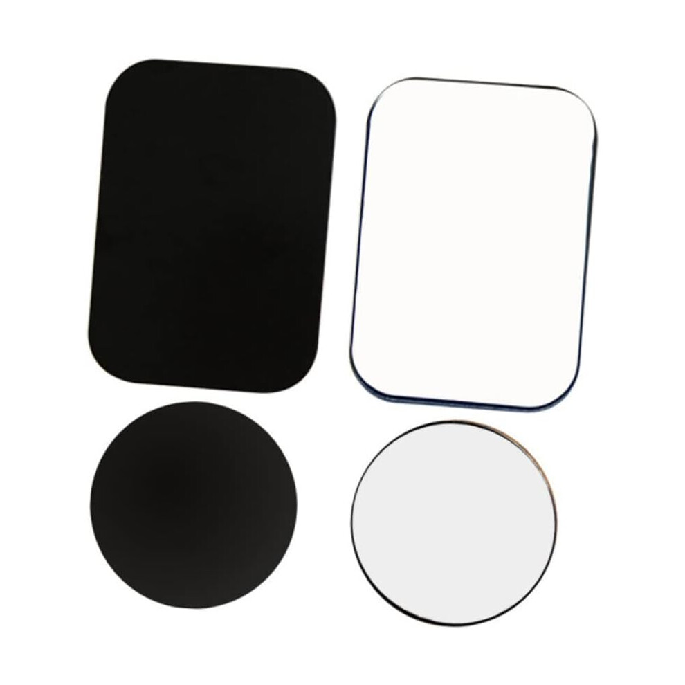 Magnetic Guide Sticker Set 4 Pcs Phone Mount Stickers Full Adhesive Square Round Metal Plate Universal Car Mounts 6426217800709