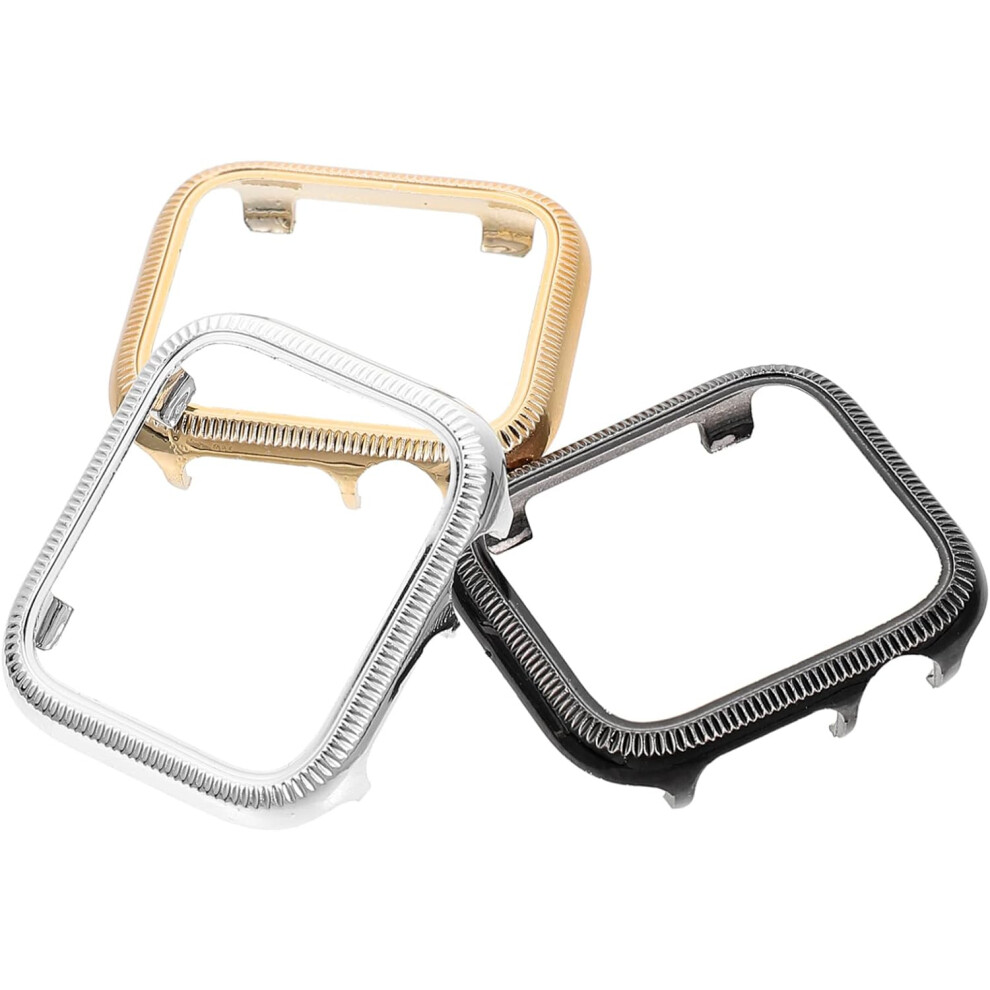 3Pcs 4/5/6/7 Protective Case Decorative Watch Cover Scratch Proof Screen Protector For Smartwatch 5426217809758
