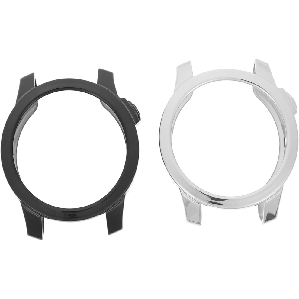 2 Pack Anti-Scratch Watch Case 7 Smartwatch Half Protector Flexible Tpu Shell Drop Resistance Watch Accessories Black 5426217809673