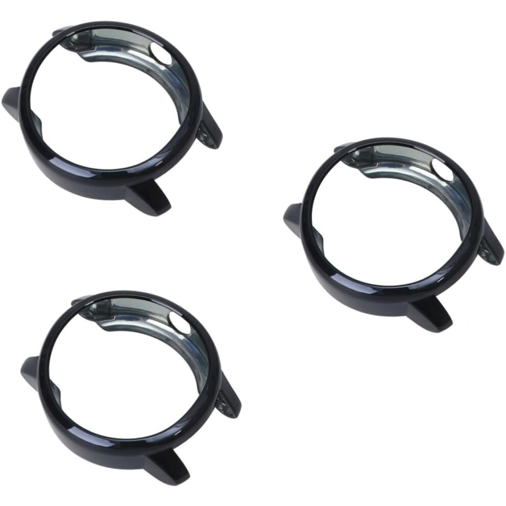 3Pcs 3 Smartwatch Case Tpu Protector Shell Sturdy Watch Protect Cover For Fitness Band Black 5426217809505