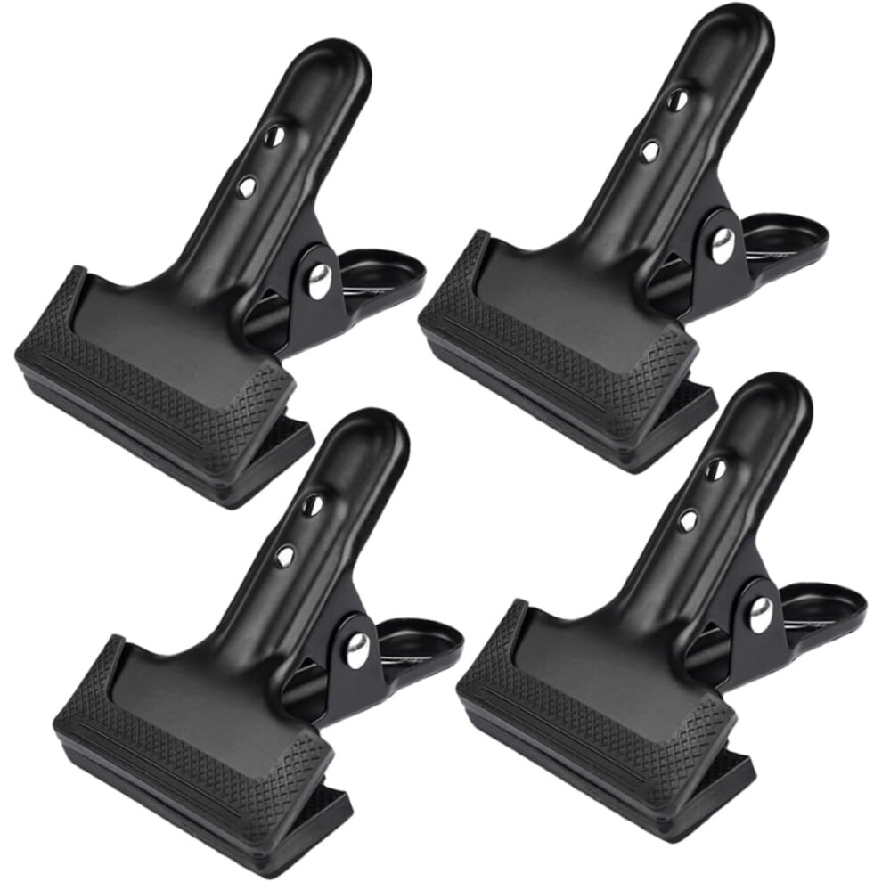 Photography Backdrop Clamp Tool 4Pcs Heavy Duty Backdrop Clips In For Easy Background Fixing Black 5426217761124