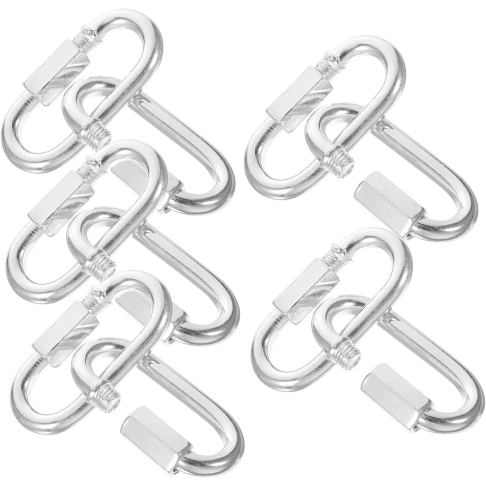 Safety Chain Hook Quick Link Chain 10Pcs Carabiner Clip For Gym Swing Trailer 5426217751415