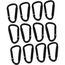 Practical Outdoor Buckle Carabiner Outdoor Rope 40pcs D-shaped Aluminum Hook