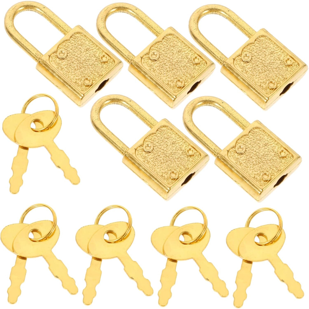 Cabinet Padlock For Wooden Box Vintage Small Lock With Key Treasure Chest Locks For Boys And Girls' Projects 5426217745971