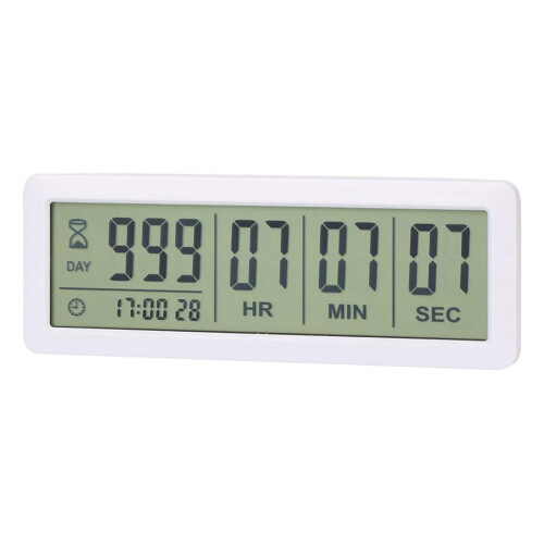 Compte à rebours numérique blanc 999 jours