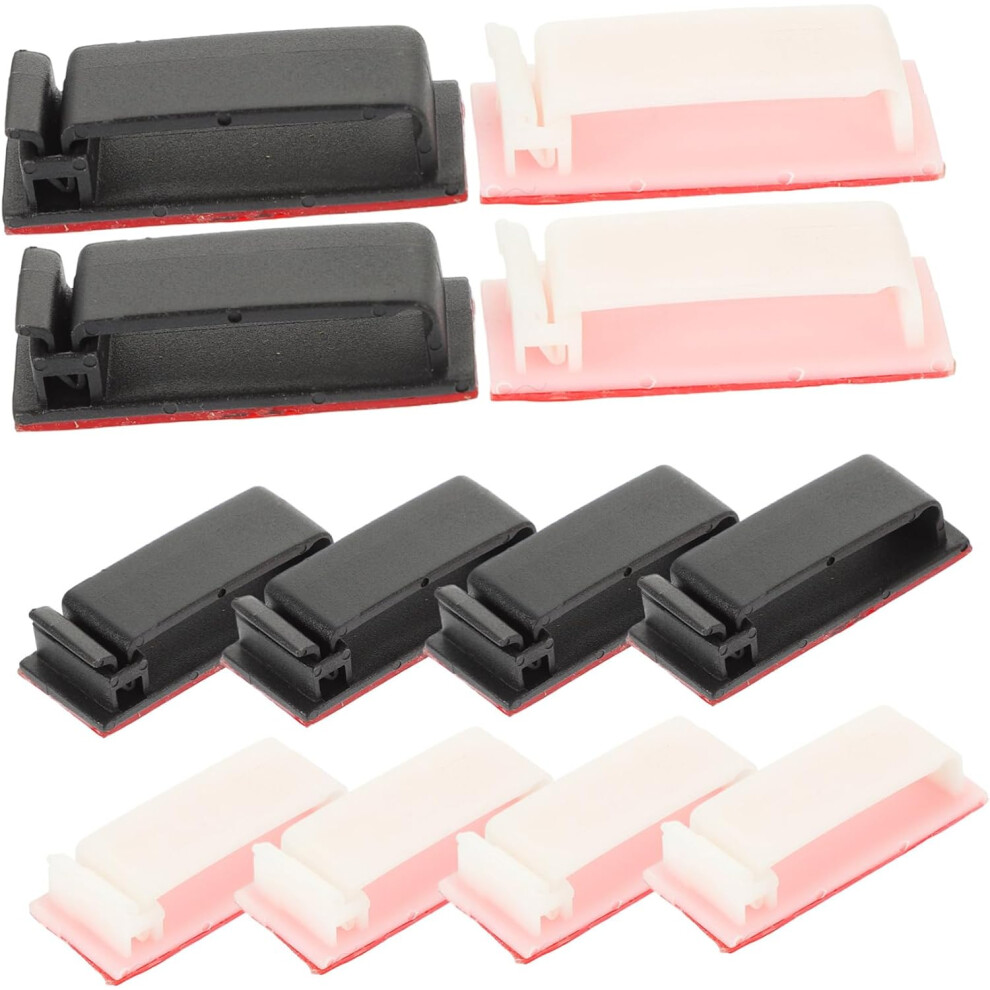 Clips Management Set 20Pcs Cable Clips For Wire Organizing Self Adhesive Black Under Desk Cable Organiser 5426217744219