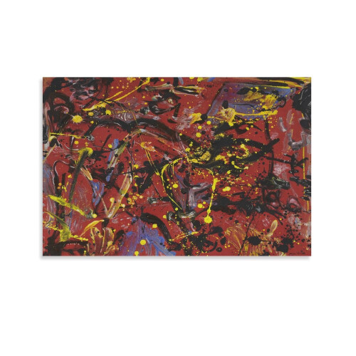 Impression sur toile abstraite de Jackson Pollock 24 x 36 pouces