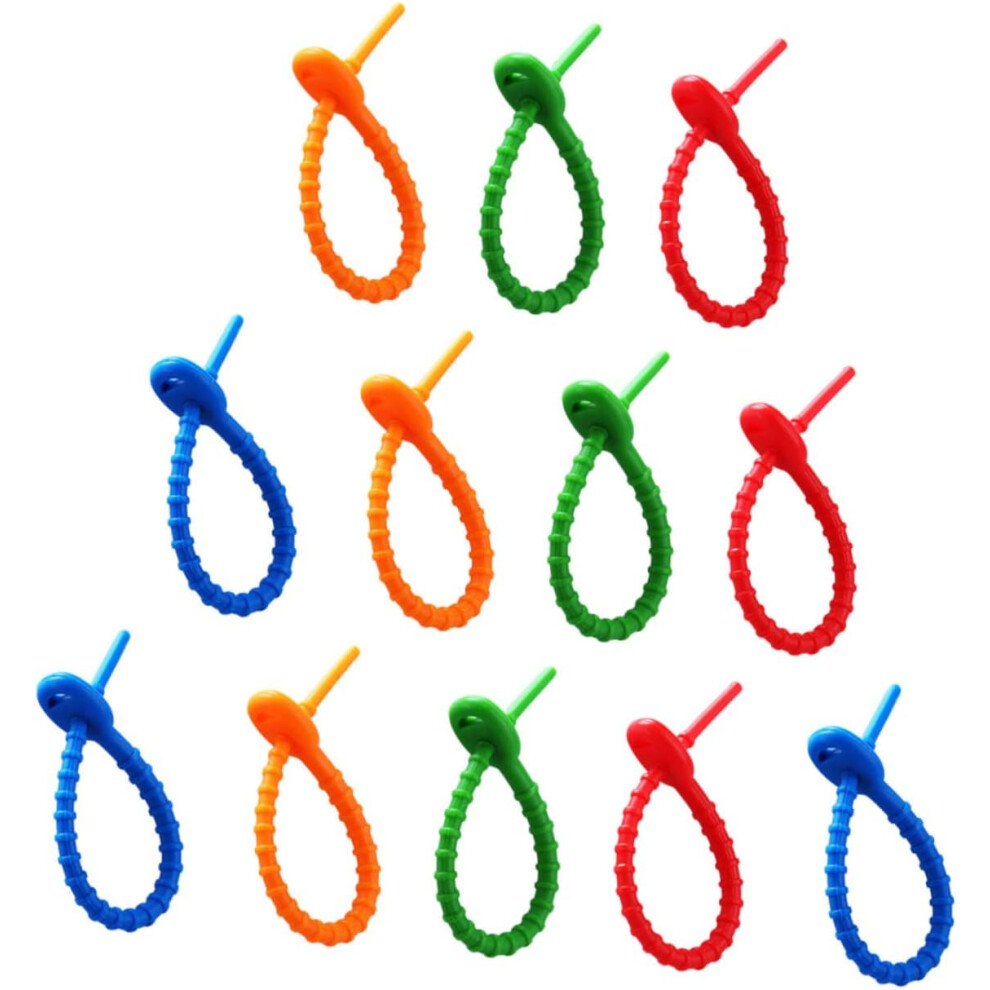 Cord Organizer 12Pcs Silicone Cable Ties Easy To Install Reusable For Cable Holder Wire Management 5426217743717