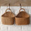 Handgeweven plastic opbergmand 21x10x19cm 1