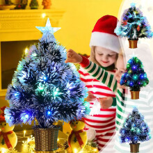 Sapin de Noël artificiel Kayannuo de 45 cm (17,7 pouces) alimenté par USB