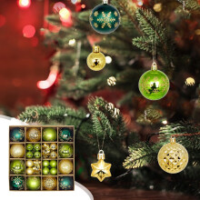 Boules de Noël à suspendre colorées (44 pièces)