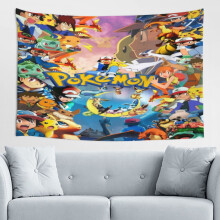 Tapisserie murale Pokémon, décoration intérieure, 152 x 102 cm