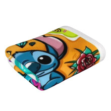 Stitch kéztörlők fürdőszobába, puha, nedvszívó, 2 db-os csomag
