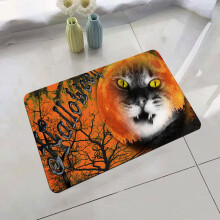 Tapis de séchage citrouille d'Halloween en microfibre 16 x 24 pouces