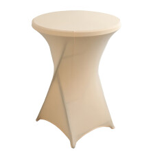 Polyester Round Tablecloth Champagne 60x110cm 1 Piece