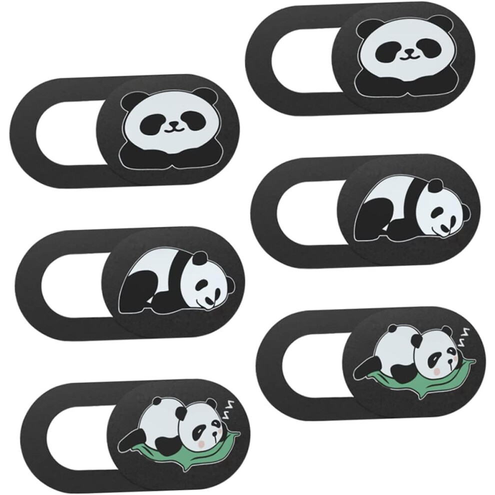 6Pcs Cute Panda Pattern Webcam Cover Slide For Tablet And Laptop Privacy Protection Cover 5426217734234