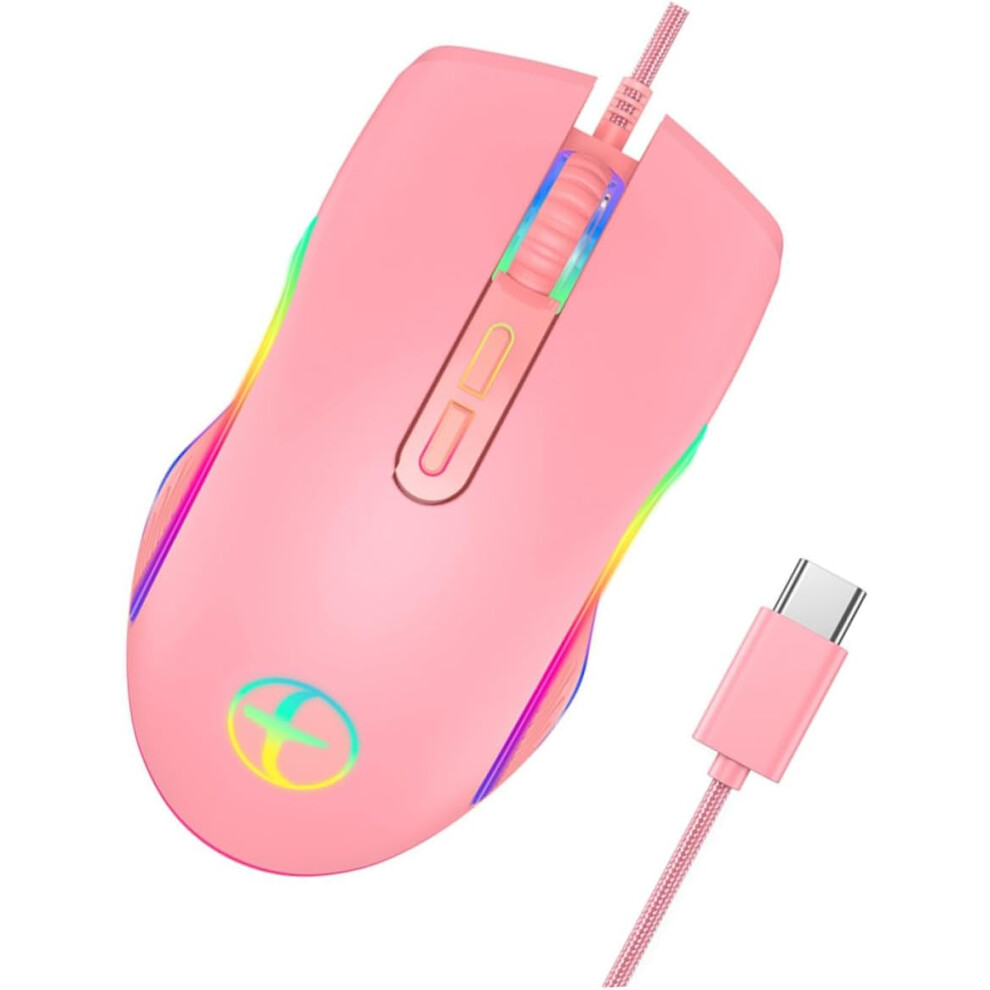 Usb-C Backlit Mouse Rgb Wireless Gaming Mouse Usb Mouse For Laptop Computer Mice Gaming Mice 5426217734494