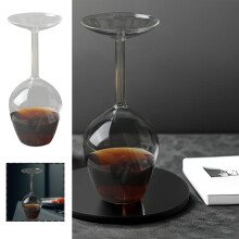Verres à vin rouge à l'envers – Verres à pied longs et amusants, 414 ml