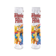 Winnie the Pooh Mid-Calf Socks – Thick Knitted,