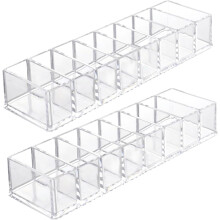 2Pcs Transparent Kabel Lagerung Box Set mit 8 Fächern Multi Funktion Haushalt