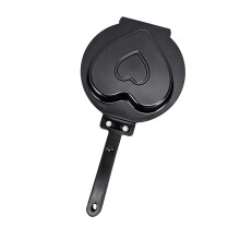 Professional Heart Shape Double Side Pancake Maker Pan-Black