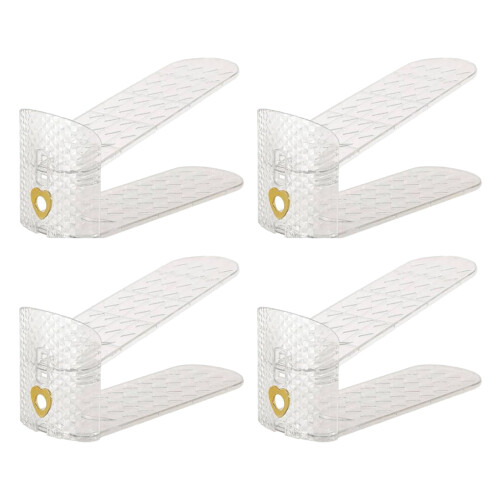 Space Saving Shoe Rack For High Heels And Sneakers Stackable