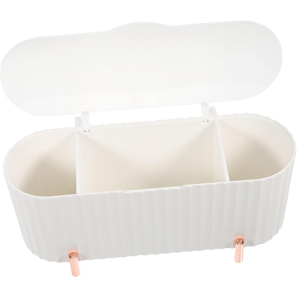 Hbhkjs Dustproof Beauty Egg Storage Box Makeup Organizer Lid Cosmetics Storage Box For Desktop