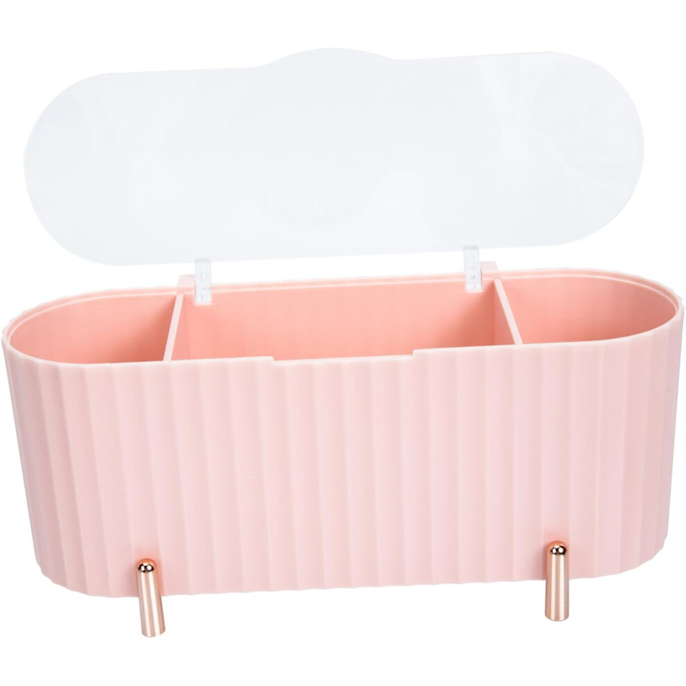 Hbhkjs Multi-Grid Swab Storage Box Cosmetics Organizer Lid Makeup Pad Container