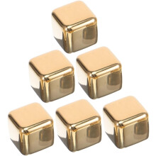 6pcs Reusable Whiskey Stones Ice Cubes Whiskey Chilling Stones Stainless Steel Ice Cube