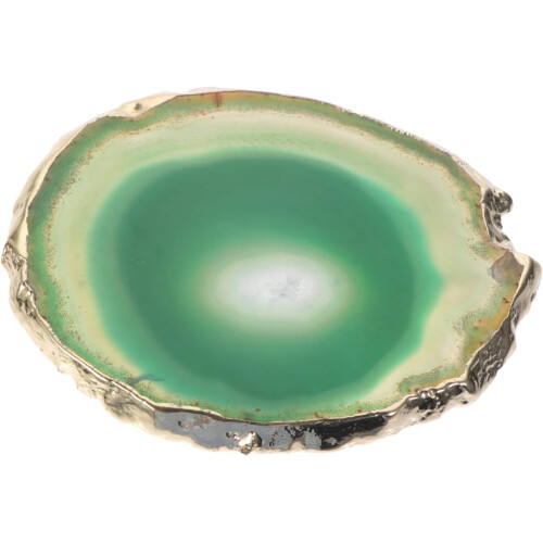 Cup Agate Stone Edged Table Mat Natural Stone Ornament Heat Resistant Pad