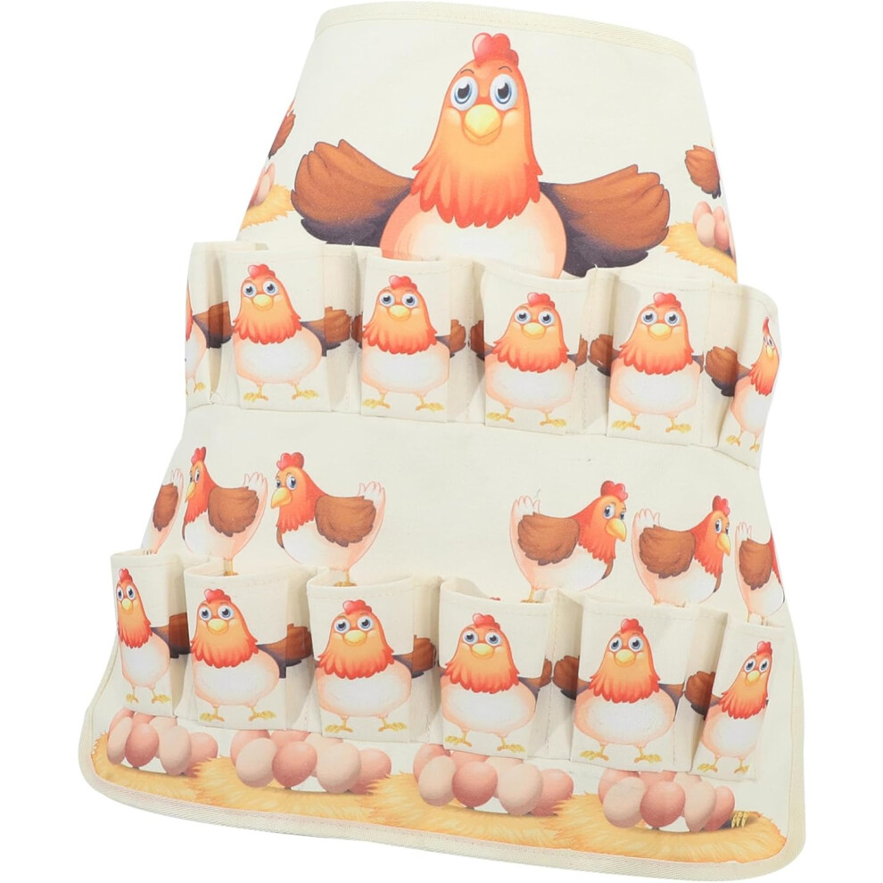 Chicken Egg Collector Apron Egg Collection Skirt Pockets For Fresh Eggs Hen Duck Goose Women's Farm Supply 5426217701083