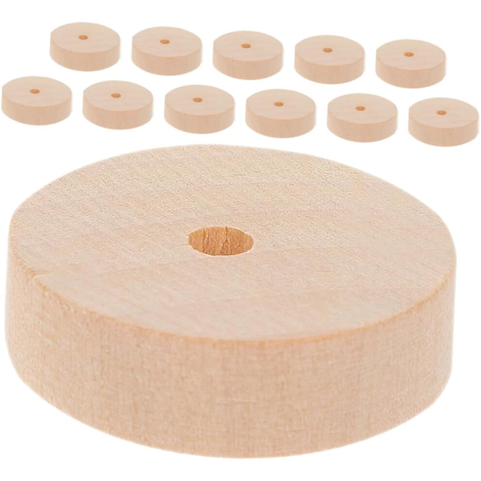 12 stuks knutselwielen DIY kleine houten automodelwielen voor jongens en meisjes knutselspeelgoed accessoire