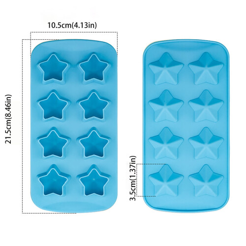 Silikon-Eiswürfelform für Gelee, 12 Mulden 1