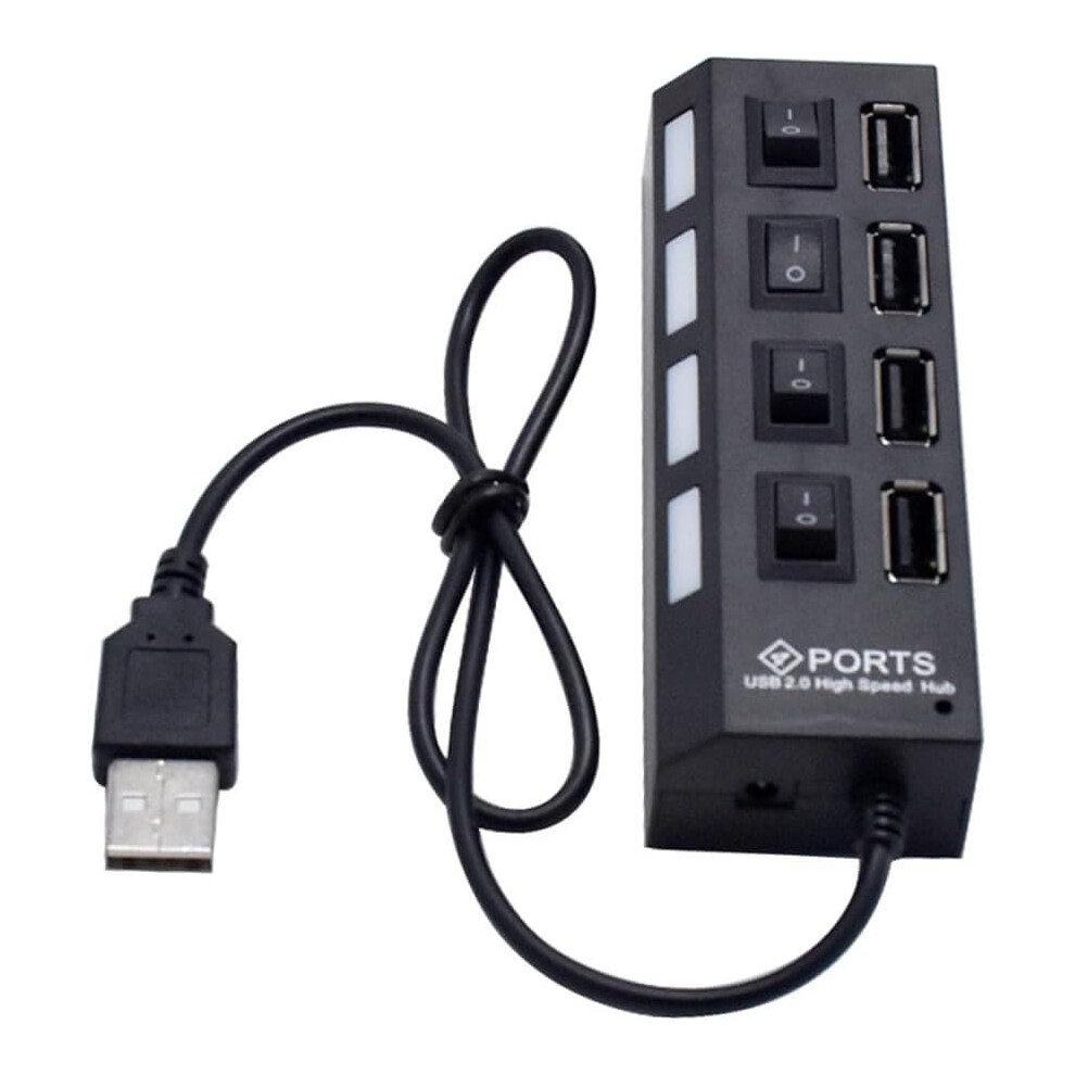 Usb Hubs Multi Port Usb Charger Hub Usb Hub 4 Port Usb 3.0 Extender Usb Hub For Computer Usb Splitter Black 5426217096189