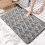 Tapis de bain doux, chaud, antidérapant, absorbant et lavable en machine 4