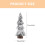 Ensemble de 3 mini sapins de Noël blancs enneigés Weiweiguan 3
