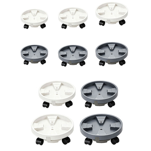 High Capacity Garden Rotating Pot Base That Safely-White 420 2