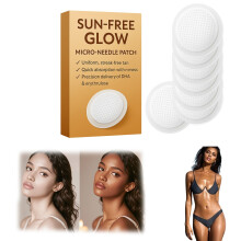 Sun-Free Glow Micro-Needle Tanning Patch Face Body Streak-Free Tan Long Lasting Moisture Locking