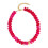 Collier acrylique coloré, accessoire moderne pour-Rose rouge 1