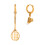 Boucles d'oreilles asymétriques pour badminton et raquette, 1