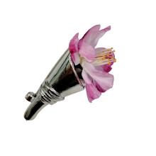 Delicate Alloy Floral Pin Versatile Wear For Any Occasion-2