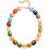 Collier ras de cou en perles de résine, tendance, cordon-couleur 1